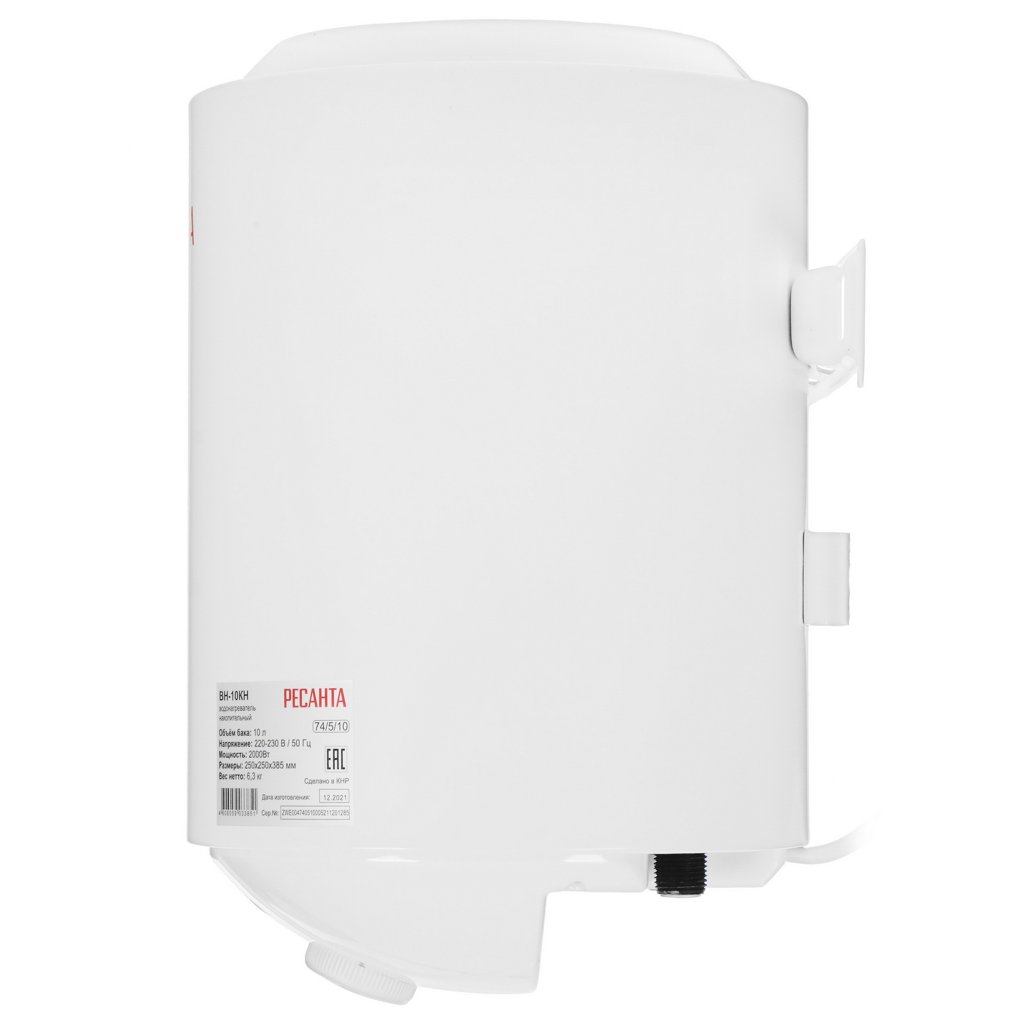 5347938 Водонагреватель электрический Ресанта ВН-10КН STDN-0118441 - Вид №2