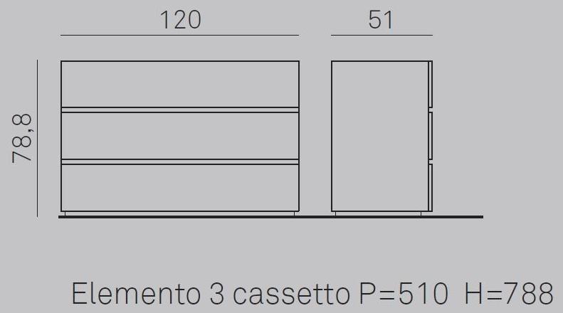 Gruppo Tomasella Деревянный комод со встроенными ручками Replay sun-id-1410665 - Вид №1