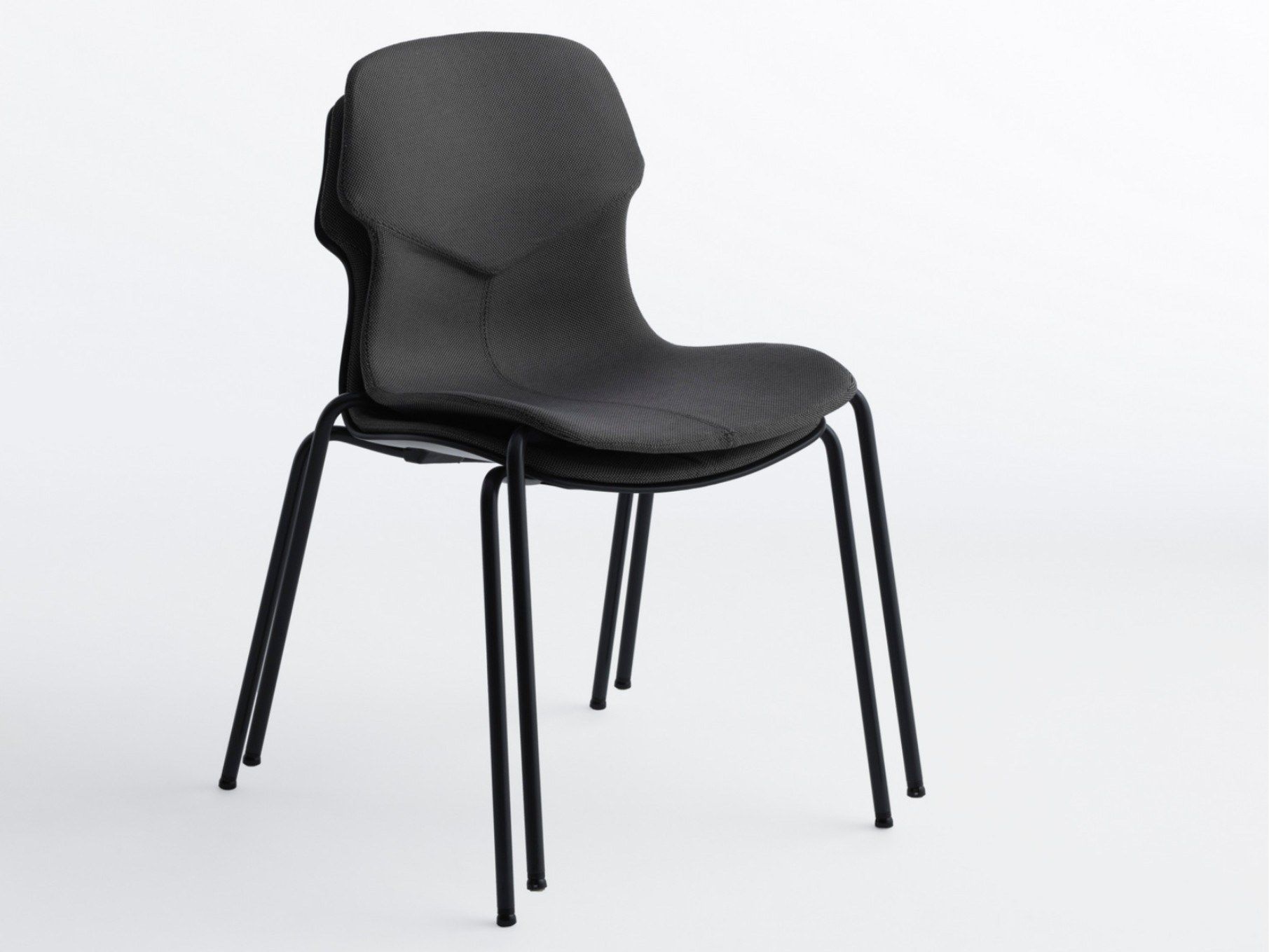 Штабелируемый стул с обивкой спереди из ткани или кожи Casamania & Horm стерео ARCH-00023833 - Вид №1