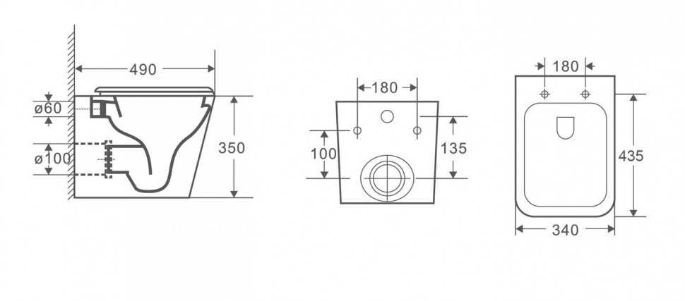 5171MW Унитаз подвесной LAB.Space  - Вид №1