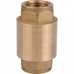 Клапан обратный STOUT 1/2" (латунное седло) пружинный