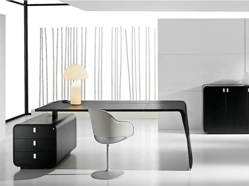 IFT Прямоугольный письменный стол из седельной кожи с ящиками Sestante sun-id-1498020 - Вид №1