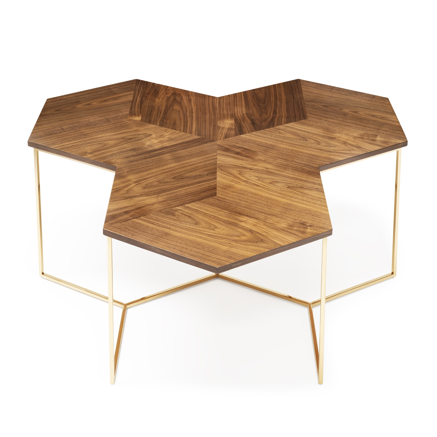 450281-01 ABHIKA КОФЕЙНЫЙ СТОЛ TRIAD H50 120X120 GOLD  - Вид №2