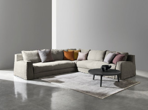 Угловой диван из ткани