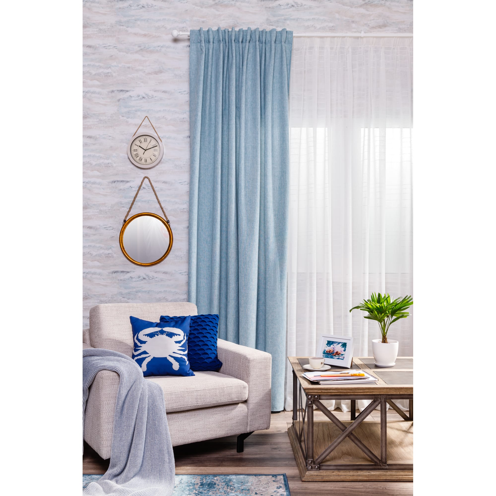 18868959 Часы настенные на веревке цвет бежевый диаметр 25 см Santreyd  - Вид №5