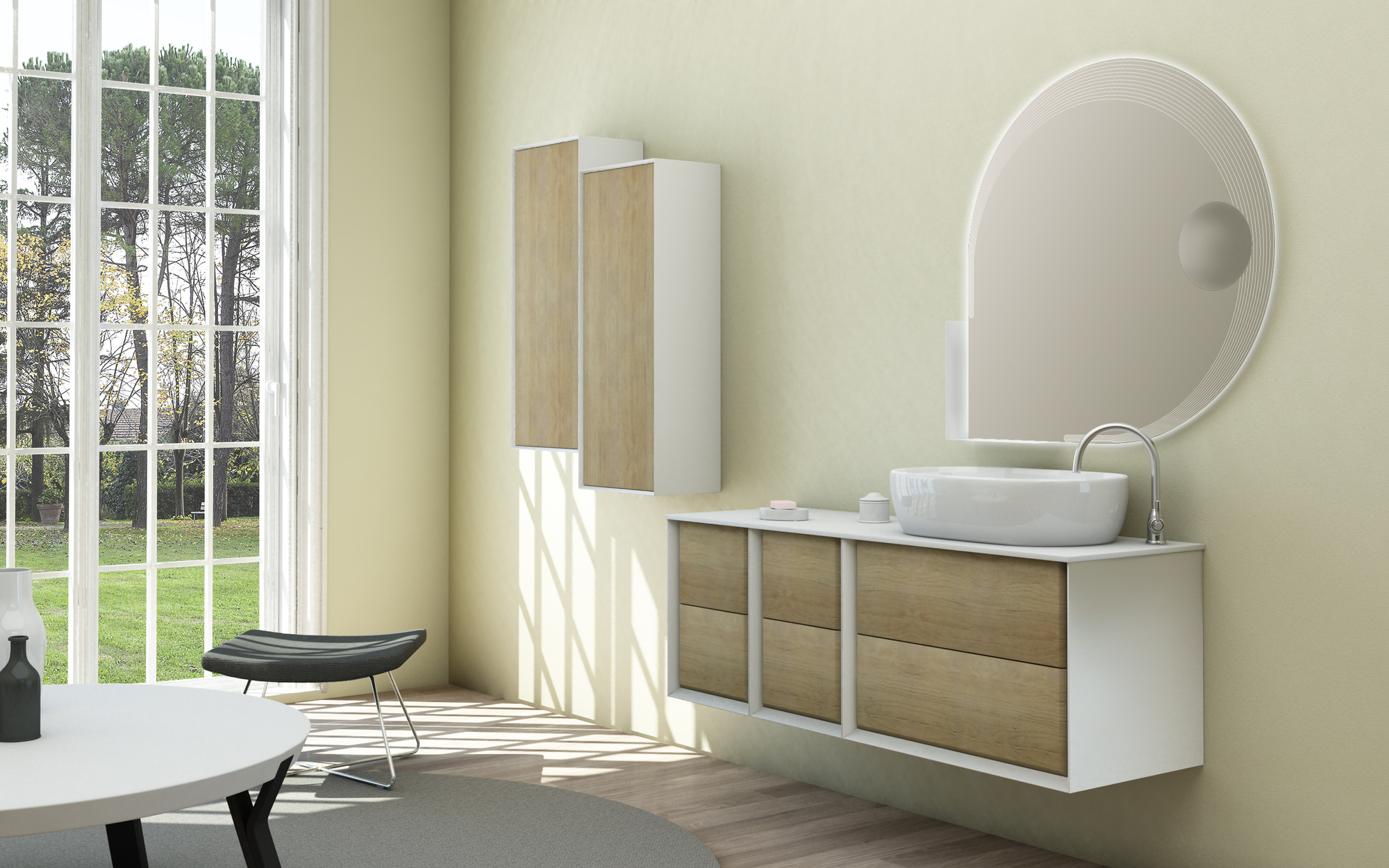 Мебель для ванной CEZARES BELLAGIO 140 Rovere Tabacco - Вид №4