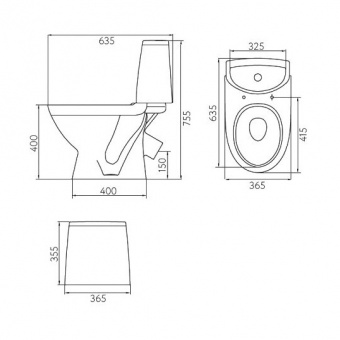 L89207000 Компакт унитаз с бачком Белый KOLO  Польша  - Вид №2