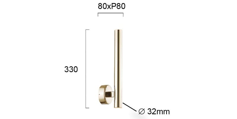 Стальной светодиодный настенный светильник Terzo Light ARCH-00133908 - Вид №4