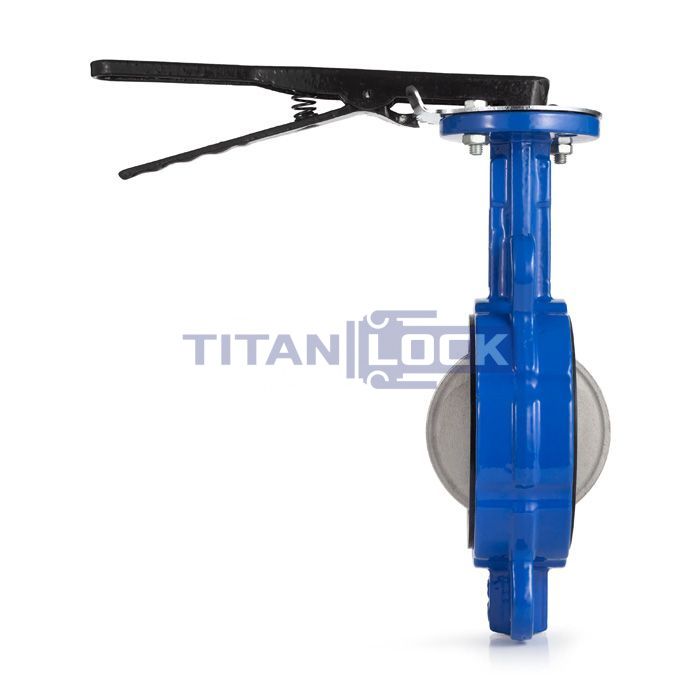 Затвор дисковый (бабочка) межфланцевый чугунный, диск нерж. 304, упл. EPDM, DN65 TL065FBVS-EP TITAN LOCK  - Вид №5
