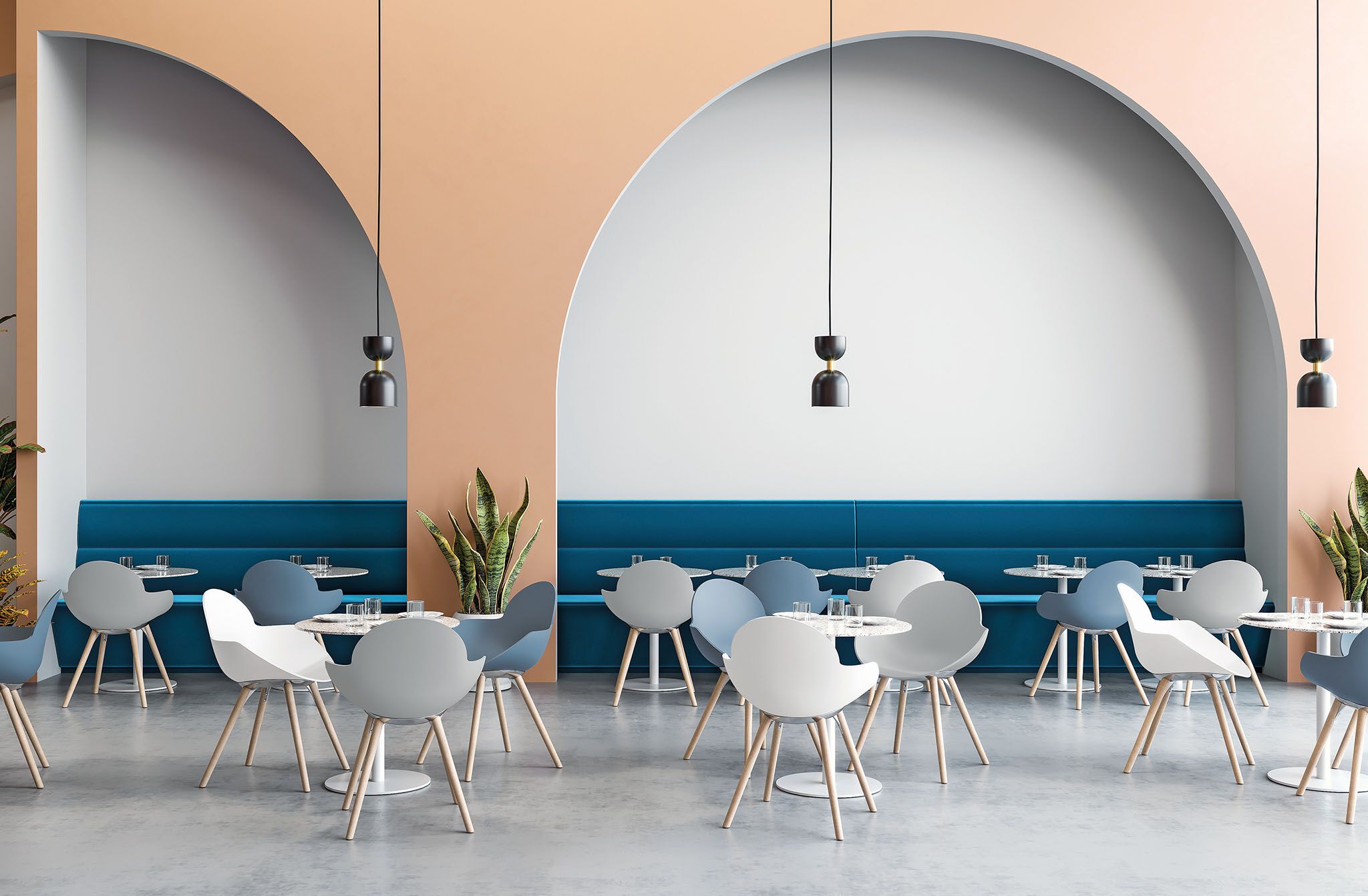 Полипропиленовый стул с подлокотниками Infiniti Cookie ARCH-00113662 - Вид №2