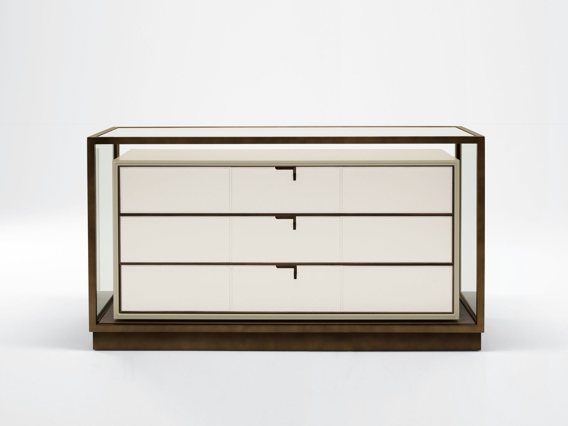 Модульный деревянный и стеклянный комод Giorgetti Town ARCH-00049619 - Вид №1