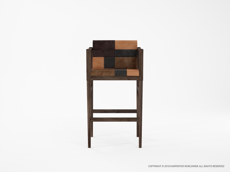 465_1115 Барный стул с подлокотником Karpenter 