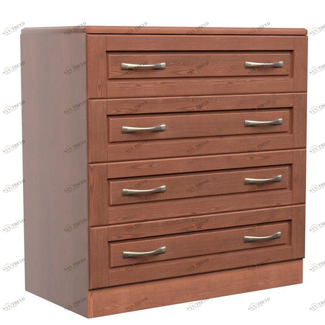 Комод с 4 ящиками коричневый 90 см "Варна №1" DREAMLINE КОМОДЫ "ВАРНА №4" 163532 Коричневый 