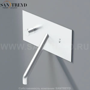 Agape SQUARE Встроенный смеситель с электронным управление для раковины хромированный матовый ARUB1023CSP