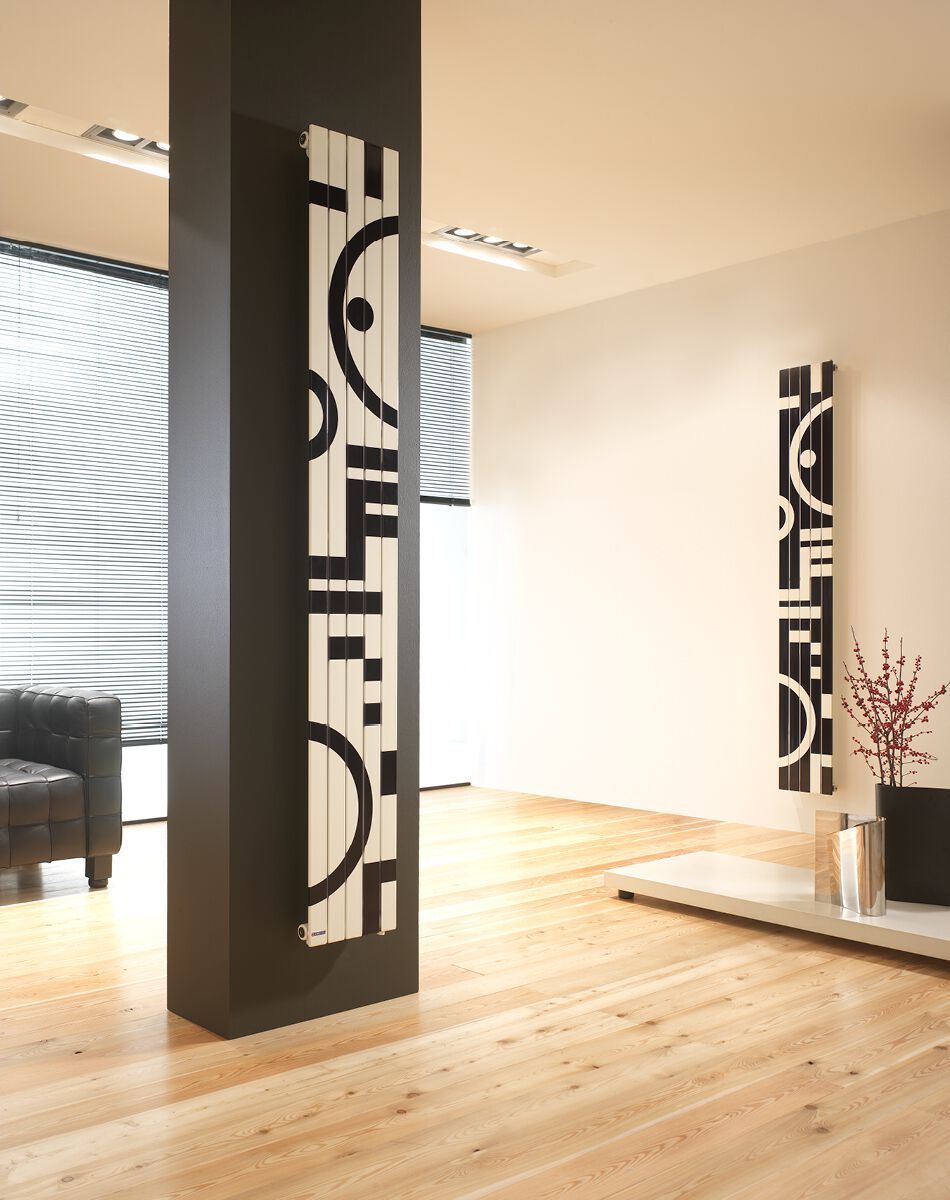 Настенный стальной вертикальный полотенцесушитель Cordivari Design Graphic Picture ARCH-00058431 - Вид №2