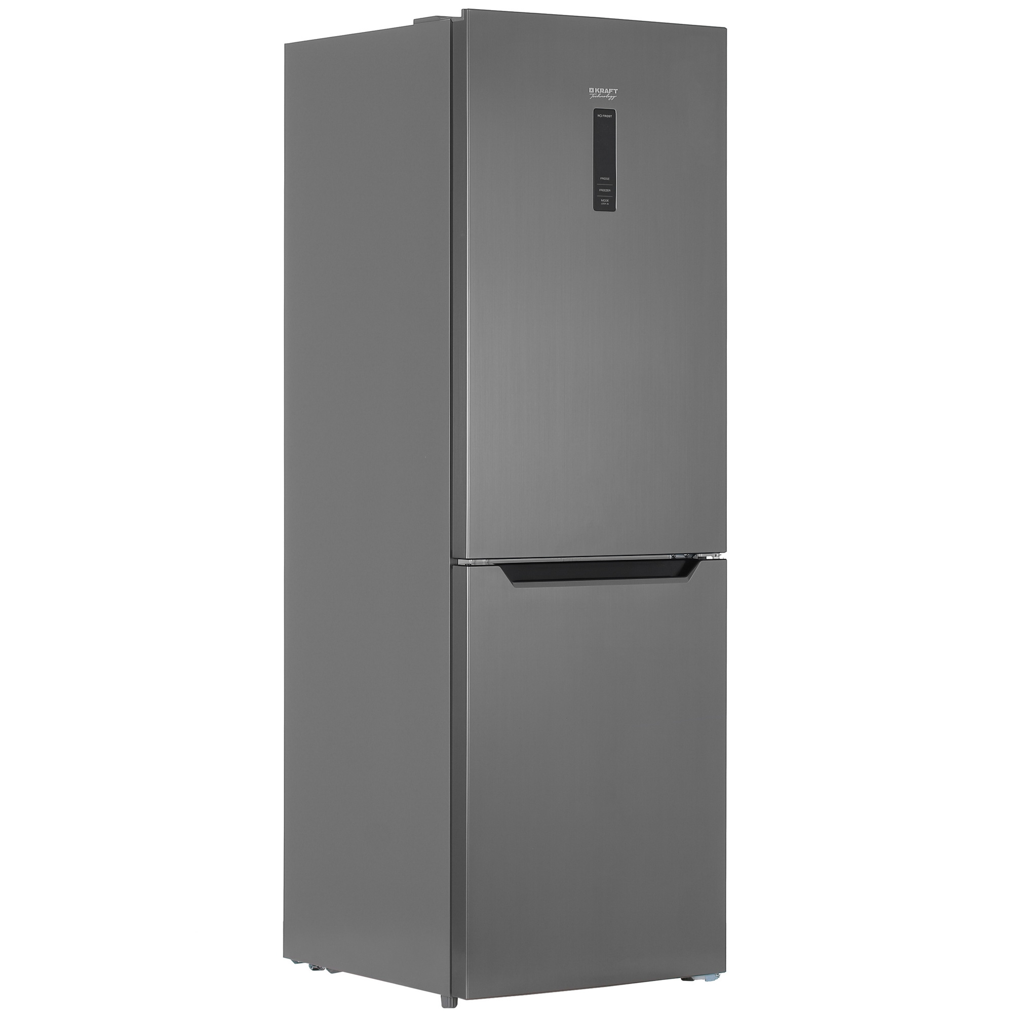 8192449 Холодильник с морозильником   KRAFT TNC-NF402X серебристый STDN-0037207