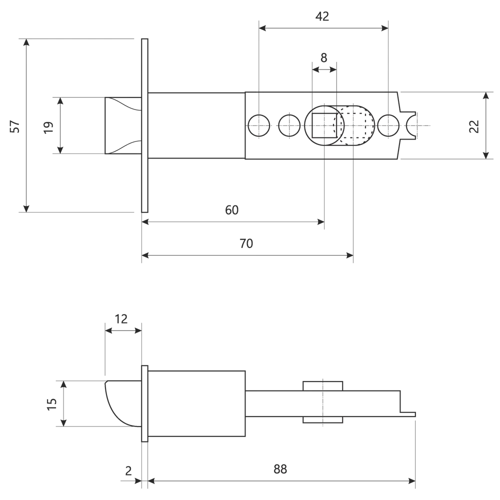 Ручка-кноб Avers 8091-05-CR для межкомнатных дверей без фиксации 82001735 STLM-0016926 - Вид №4