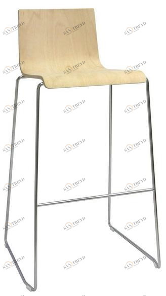 Vela Arredamenti Барный стул высокий деревянный с подставкой для ног Sgab-baron sun-id-1428712