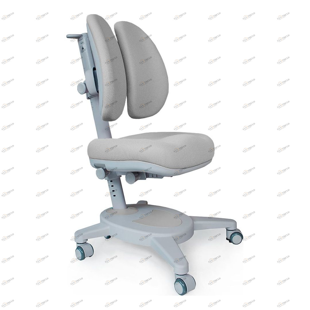 Кресло детское на колесиках серое Onyx Duo MEALUX  00-3947297 Серый Santreyd 