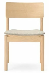 Billiani Стул ясень с обитым сиденьем Green 002