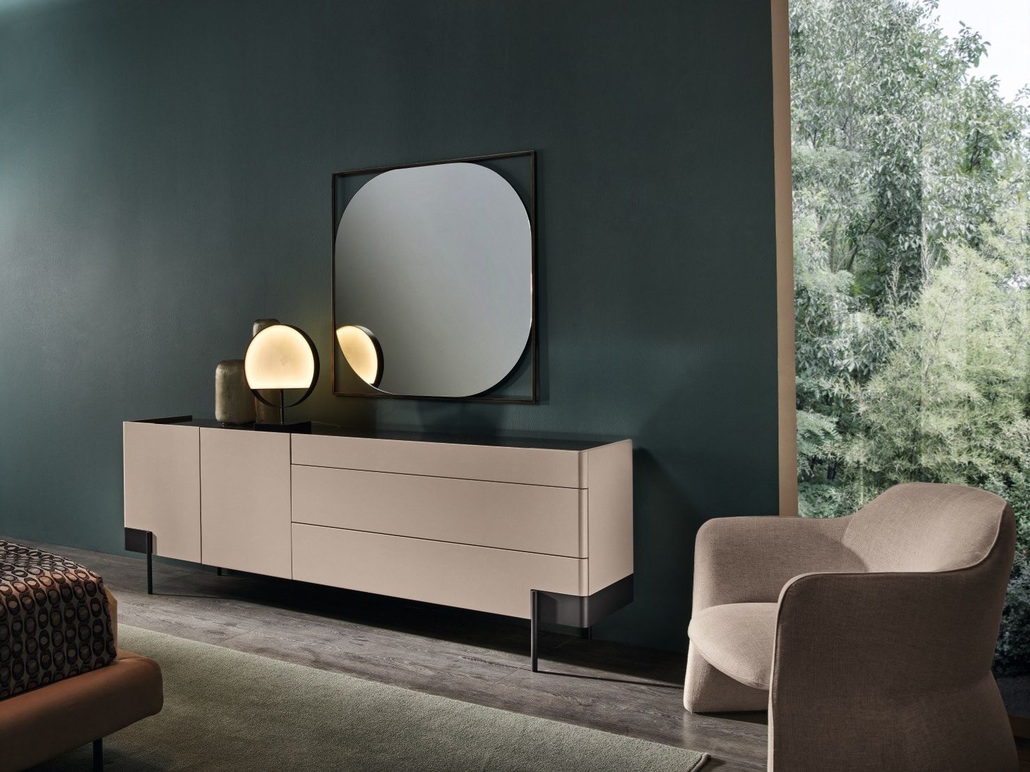 Светодиодная настольная лампа из оникса Cantori Луна ARCH-00098534