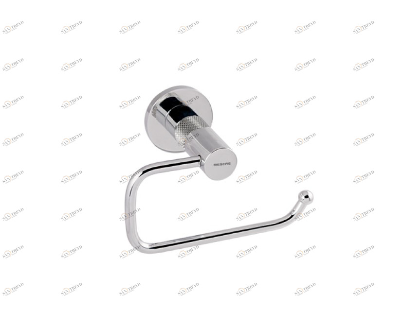 071077.P00.50 Держатель для туалетной бумаги с декорированным латунным кольцом Яркий хром Mestre 