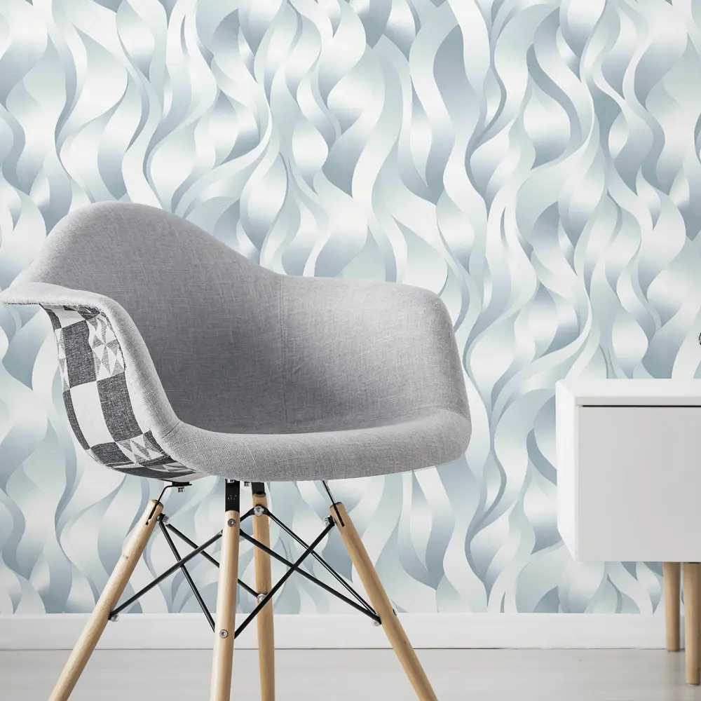 Обои флизелиновые Elle 2 1.06х10 м голубые ЭР12116-18 Erismann STLM-2018970 - Вид №2