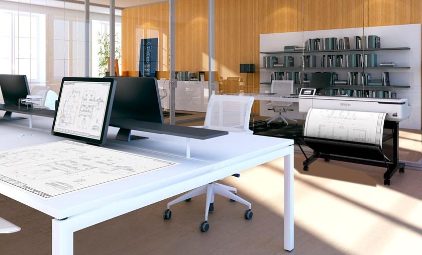 EPSON ITALIA Профессиональный широкоформатный принтер для CAD-чертежей Surecolor™ sc-t C11cf113- 02a0/01a0 - Вид №8