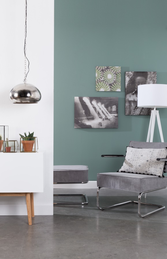 Кресло Lounge Ridge Rib с подлокотниками, желтое Zuiver 3100019 - Вид №9