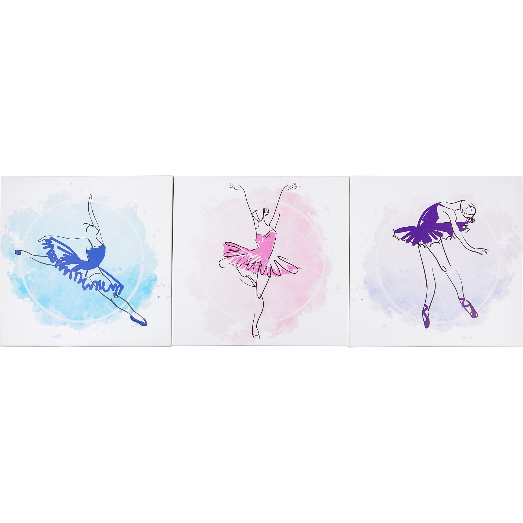 82241476 Мультимодуль на холсте «Балерины» 111х37 см Santreyd 