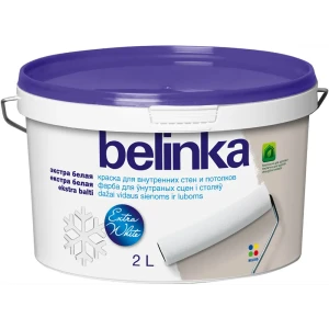 Краска водно-дисперсионная для стен и потолков Belinka цвет белый 2 л