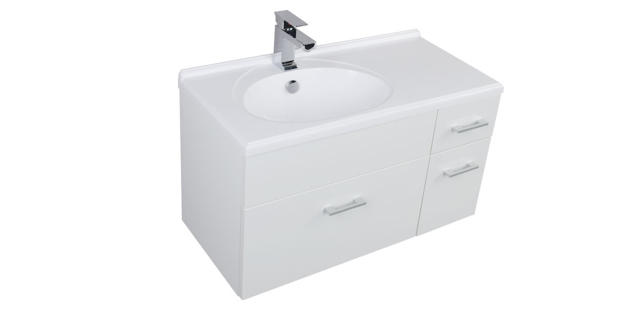 Комплект мебели Aquanet Данте 85 L белый 00164815 - Вид №3