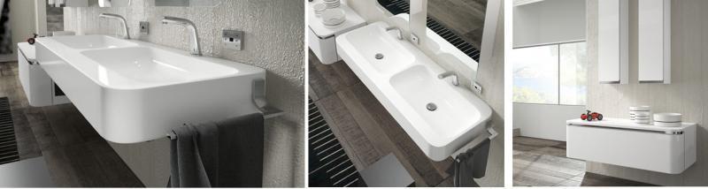 AC02 ACACIA Комплект мебели для ванной комнаты 140х 51х 13 см ARDECO Ardeco S. R. L 7978 - Вид №2