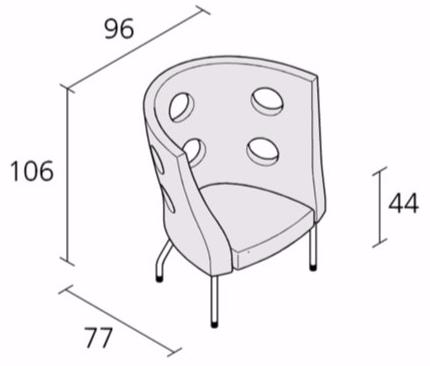 Alias Мягкое кресло со съемным чехлом из ткани Flexus sun-id-1463670 - Вид №2