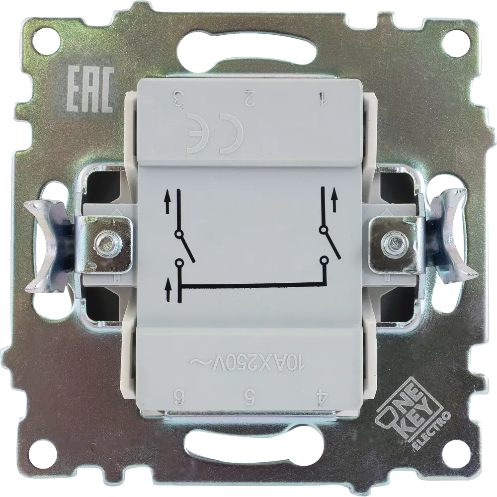 82127016 Выключатель встраиваемый Onekey Florence 2 клавиши, цвет чёрный STLM-0019901 ONEKEYELECTRO - Вид №3