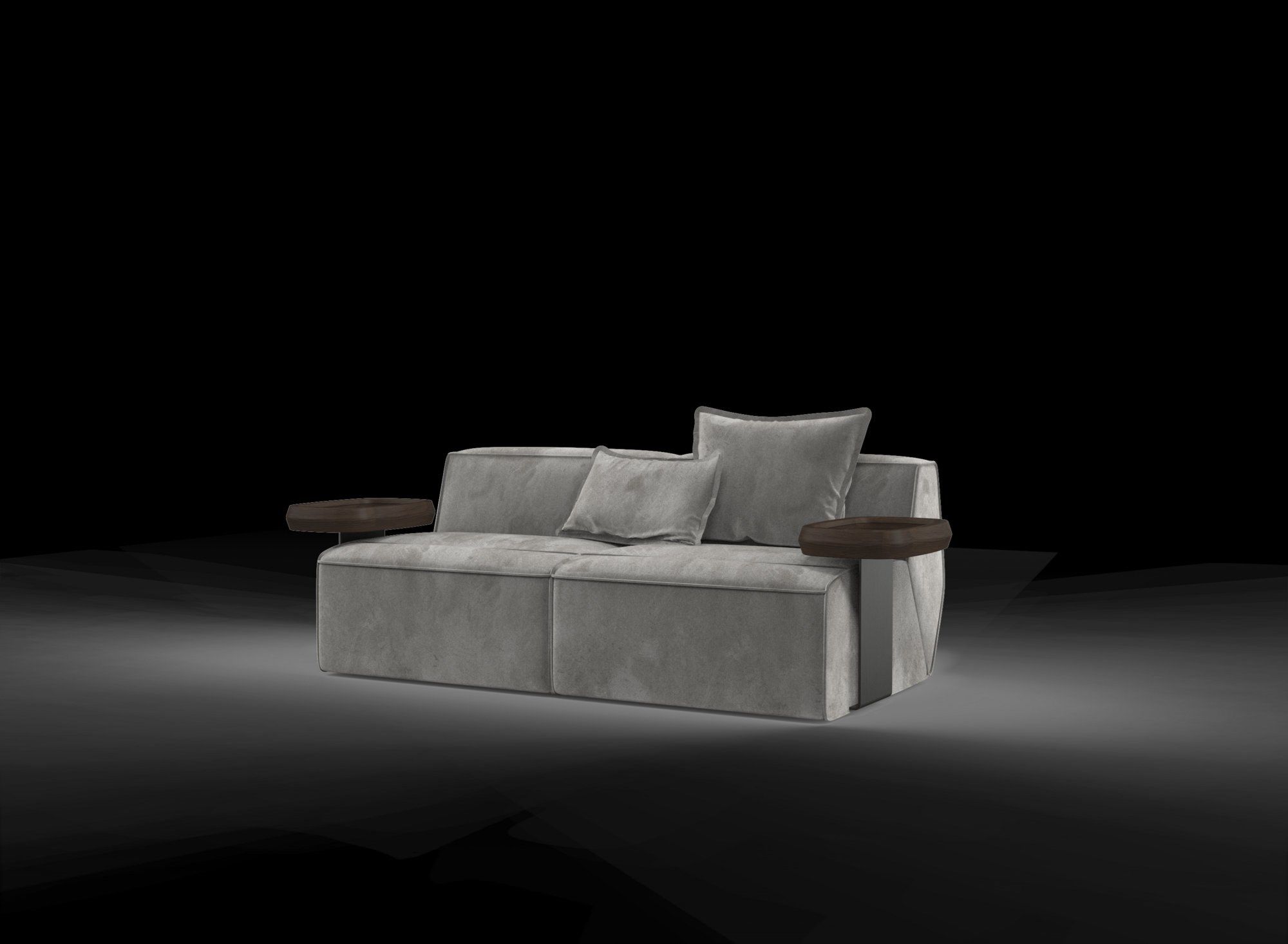 Кожаный изогнутый диван GHIDINI1961 Infinito ARCH-00089399 - Вид №39