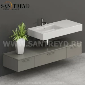 T18052CC2 Столешницы для использования в сочетании с тумбами и открытыми тумбами 180 см серая Globo ARREDO WOOD Италия