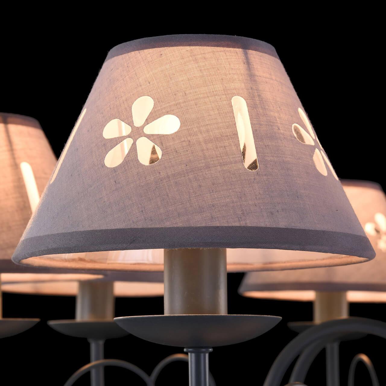 Подвесная люстра Freya Emily FR2537PL-08GR FREYA EMILY GRAY 187182 Серый  - Вид №2