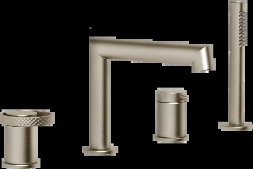 Смеситель для ванны 63337 149 Gessi Anello МАТОВЫЙ НИКЕЛЬ FINOX