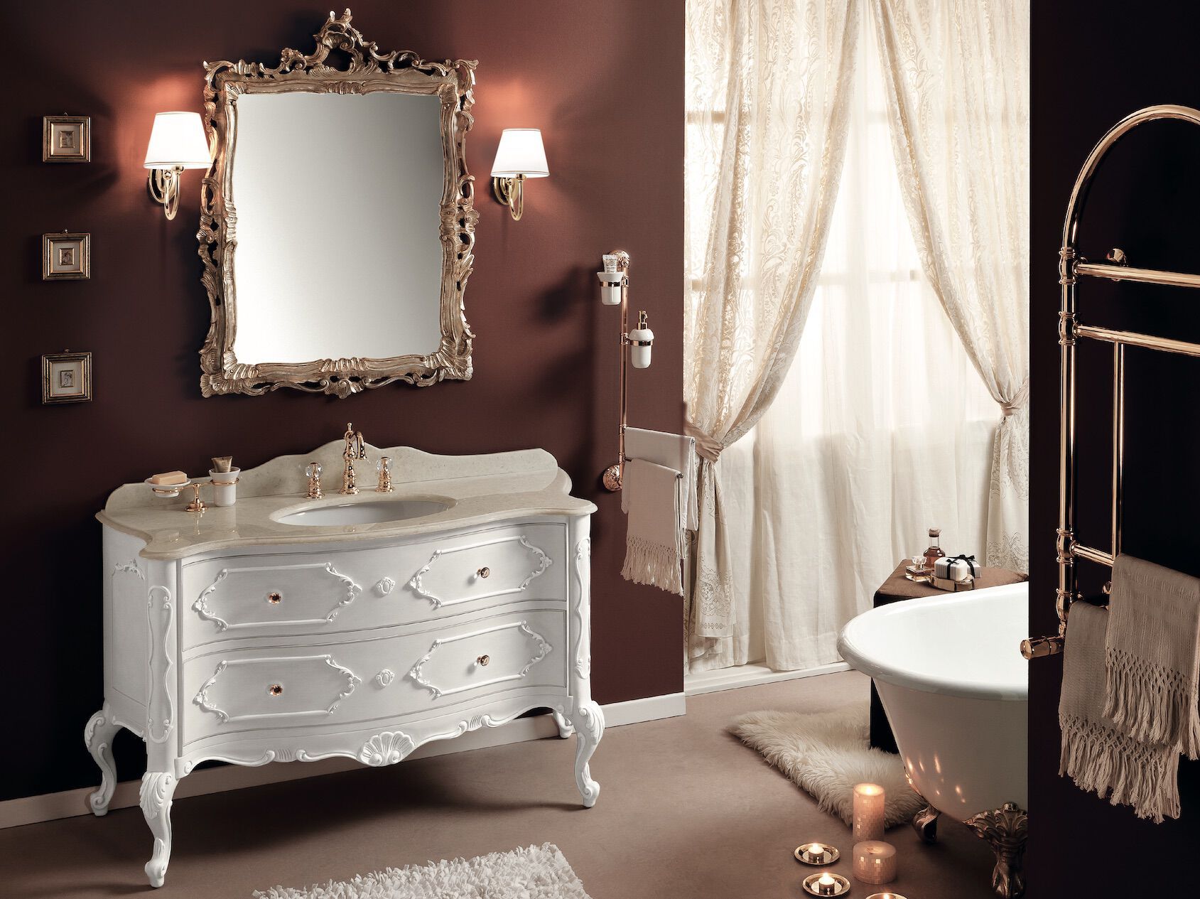 Напольный умывальник с ящиками Gaia Mobili Classic ARCH-00096127