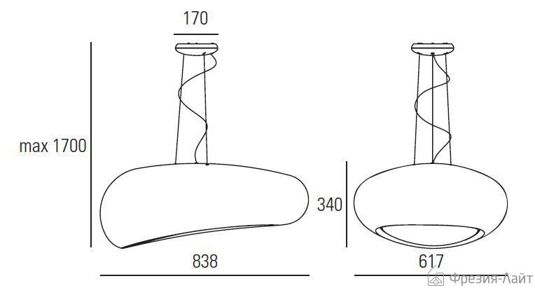 Linea Light 7470 Dunia белый подвесной светильник 92859 - Вид №2