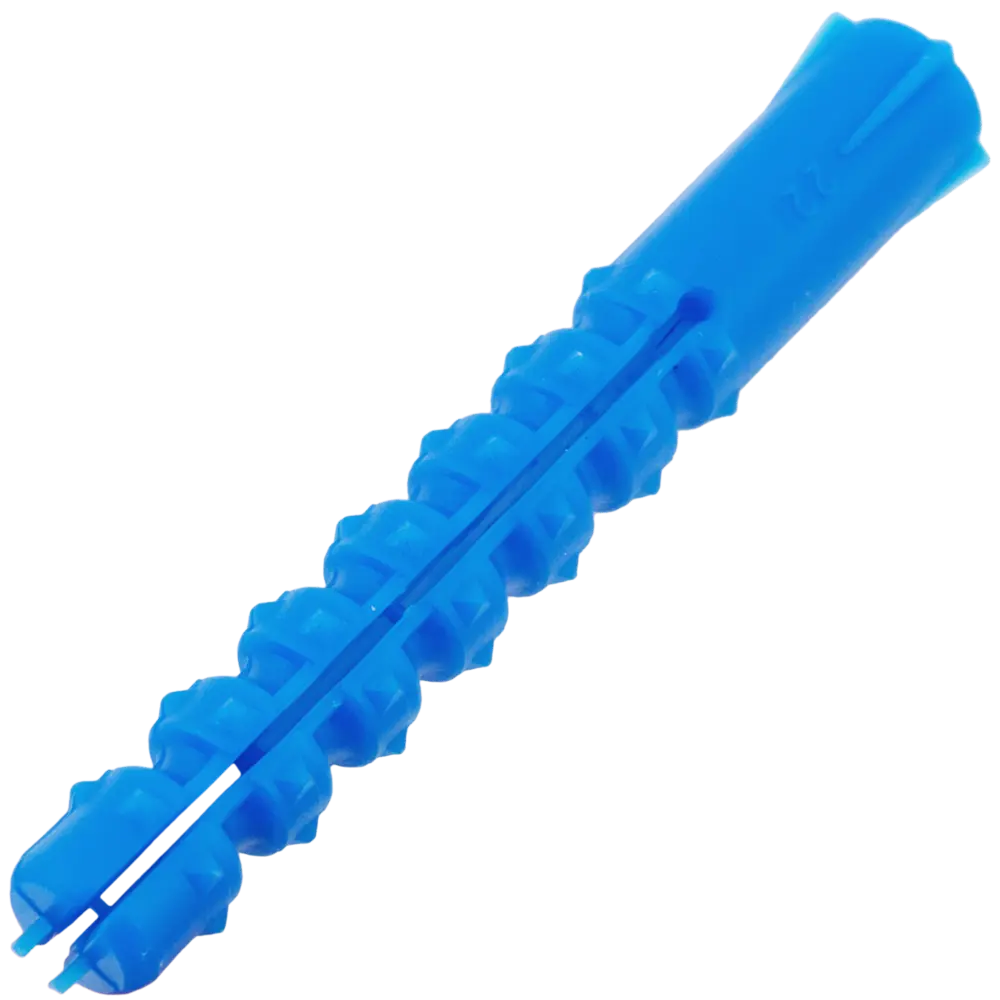 Дюбель с шипами для полнотелых материалов 8х60 мм полипропилен цвет синий 200 шт НЕВСКИЙ КРЕПЕЖ STLM-2159013 - Вид №1