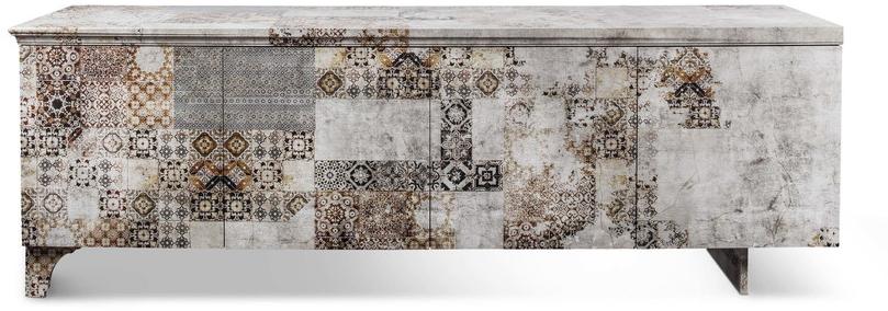 MOMENTI Буфет из стекловолокна с распашными дверцами Crazy home furniture - maiolica collection sun-id-1391001 - Вид №2