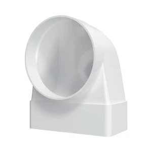 Переходник вентиляционный для плоских воздуховодов Fonet D125 мм 60x204 мм пластик