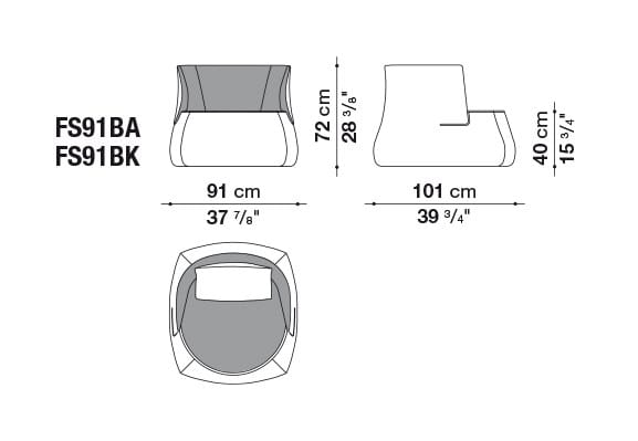 Тканевое кресло B&B Italia Fat Sofa ARCH-00153111 - Вид №4