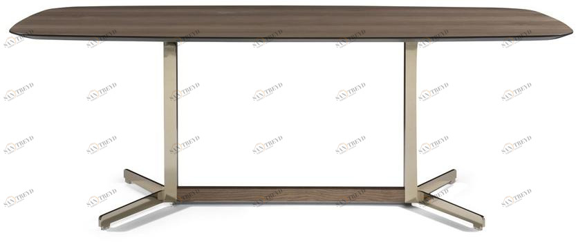 Natuzzi Прямоугольный стол из фанерованной древесины Campus sun-id-1444745