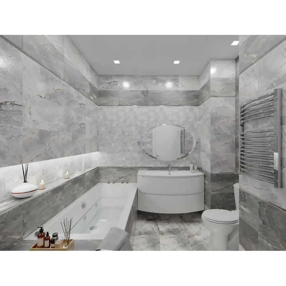 Декор настенный Strict Dec 30x60 см 1.62 м² цвет серый Santreyd STLM-2013373 - Вид №5