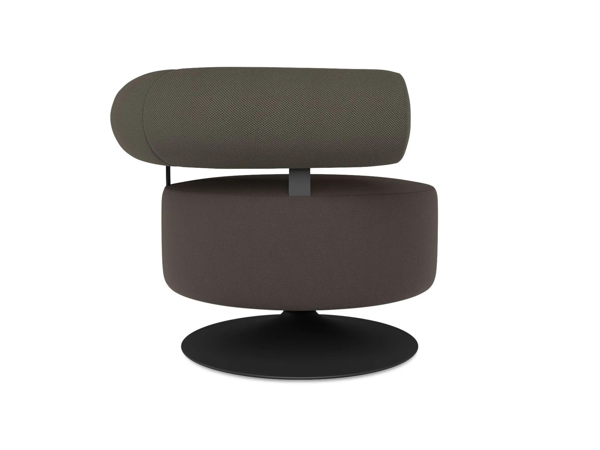 Ткань поворотный стул с подлокотниками Branca Lisboa GOMO ARCH-00053643 - Вид №1