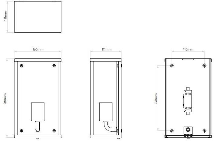 Astro Lighting Настенный светильник из латуни и стекла Homefield 1095034  - Вид №3