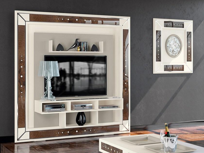 Vismara Design Оборудованная стена со встроенным освещением с подставкой под телевизор Desire sun-id-1479714 - Вид №2